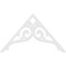 Ekena Millwork Pitch Bordeaux Architectural Grade PVC Gable Pediment, 72"W x 42"H x 1"P (14/12) GPP072X042X100BOR - alternate 2